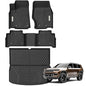YITAMOTOR Floor Mats & Cargo Mats for Jeep Grand Cherokee 2022-2026 (Include 4xe NOT for L or WK), All Weather Custom Fit TPE Rubber Mat, Rugged Cherokee Accessories, Anti-Slip Floor Liners Set, Black - style: 2022-2026 Jeep Grand Cherokee (Not for L/WK)