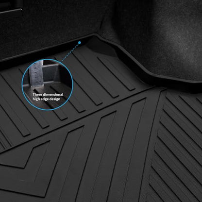 Custom Fit Trunk Liner for Nissan Sentra 2014-2019 Cargo Mats TPE Rubber All-Weather Protection Black (for 2014-2019 Nissan Sentra Cargo Mat) - color: for 2014-2019 Nissan Sentra Cargo Mat