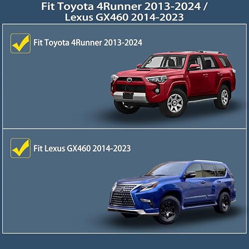 KARPAL Floor Mats Fit for Toyota 4Runner 2013-2024 (NOT fit 2025) & Lexus GX460 2014-2023 (NOT for 2025), Custom Fit All Weather TPE Floor Liners, 1st & 2nd Row Mat, 4Runner Accessories - style: 2013-2024 | For Toyota 4Runner | 1st & 2nd Row