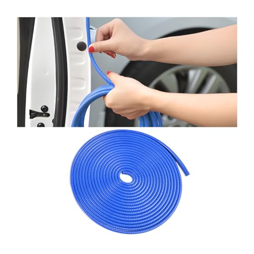 Osilly Car Door Edge Guards, 16Ft Rubber Seal Car Door Edge Trim, U Shape Door Edge Protector Guard, Aluminum Weather Proofing Automotive Door Edge Molding Protection for Most Car (Blue) - color: Blue, size: Style A-16FT