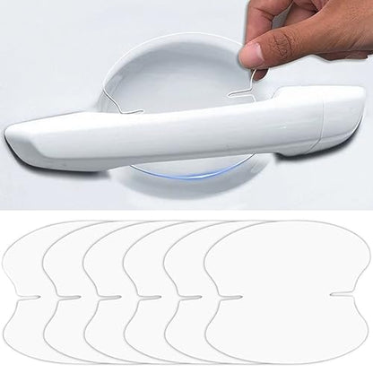 10pcs Clear Car Door Handle Scratch Potector TPU Car Door Sticker Universal Protective Films for Vehicles (Clear)
