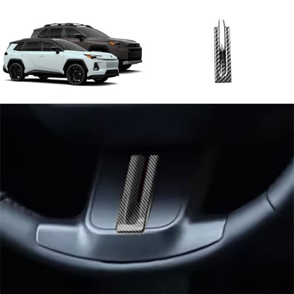 U-Shaped Below Trim Strips Compatible with Toyota New RAV4 2026 2027+ Car Accessories ABS 1PCS(Carbon Fiber Style) - color: Carbon Fiber Style