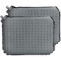 2-Pack Self-Inflating Seat Cushion, 16x13 inches Portable Foam Sit Pad with Adjustable Firmness for Airplane Travel, Long Flights, Stadium Bleachers, Hiking, Camping & Office Chairs - Gray