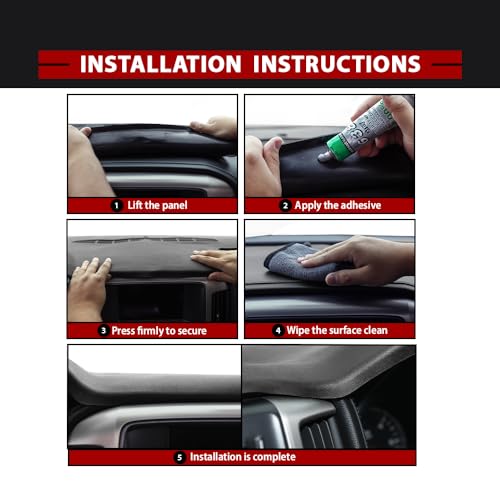ANDPLAY Dashboard Dash Cover Compatible with GMC Yukon/Yukon XL 1500 2500 2007-2014 and Chevy Suburban 1500 2500 2007-2014, Fit Chevy Silverado 1500 2500HD 3500HD (LTZ Only) 2007-2013 Black - size: 2007-2014 | Fit Chevy Suburban