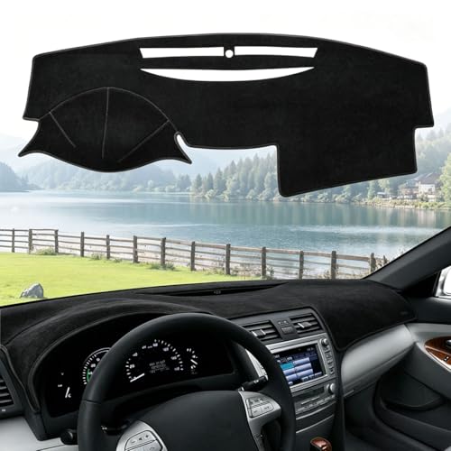 Dash Cover Mat for Toyota Camry 2007 2008 2009 2010 2011 Dashboard Cover Mat Interior Accessories Non-Slip Pad Carpet Sunshield Protector Black - color: Dash cover mat-Black