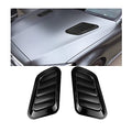2PCS Universal Hood Air Vents for Car Hood Scoop, Bonnet Vent Hood Air Intake Trim Cover (Black) - color: Black
