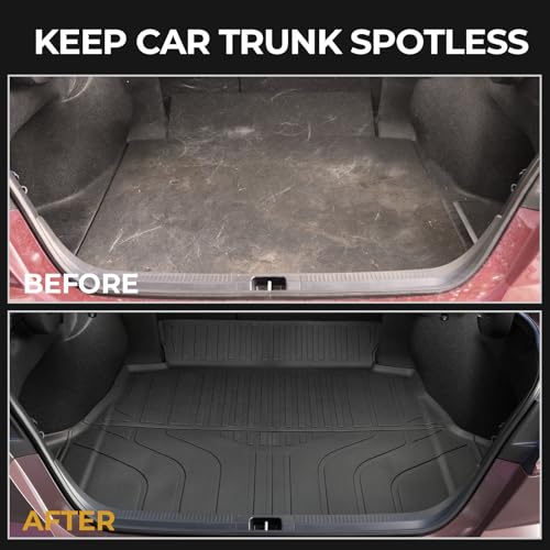 Cargo Mat for 2025-2026 Toyota Camry, Full Coverage All Weather Trunk Cargo Liner with Backrest Protectors for Camry Accessories