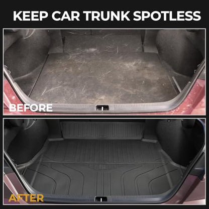Cargo Mat for 2025-2026 Toyota Camry, Full Coverage All Weather Trunk Cargo Liner with Backrest Protectors for Camry Accessories