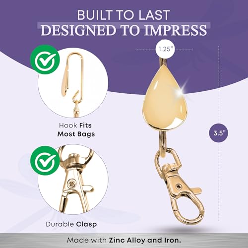Women’s Bag Charm Key Finder, Car Keychain Hook, Cute Purse Organizer & Tote Bag Accessories, Gifts for Mom - Original
