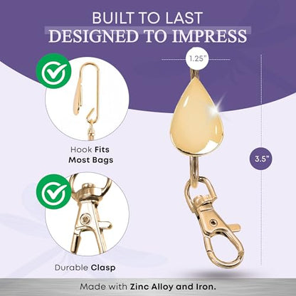 Women’s Bag Charm Key Finder, Car Keychain Hook, Cute Purse Organizer & Tote Bag Accessories, Gifts for Mom - Original