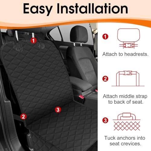 Front Dog Seat Cover, Waterproof Car Seat Covers for Dogs Nonslip Scratch-Proof Dog Seat Cover Front Seat Cover for SUV, Trucks & Cars - S, Black - size: Small (1-Pack)