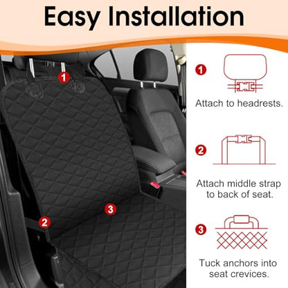 Front Dog Seat Cover, Waterproof Car Seat Covers for Dogs Nonslip Scratch-Proof Dog Seat Cover Front Seat Cover for SUV, Trucks & Cars - S, Black - size: Small (1-Pack)