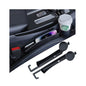 2PCS Car Seat Gap Filler, Multifunctional Vehicle Seat Side Gap Plug Blocker with Cup Holder & Storage Slot, No Drop Automotive Console Crevice Stopper, Universal for Truck SUV Van (Black) - color: Black