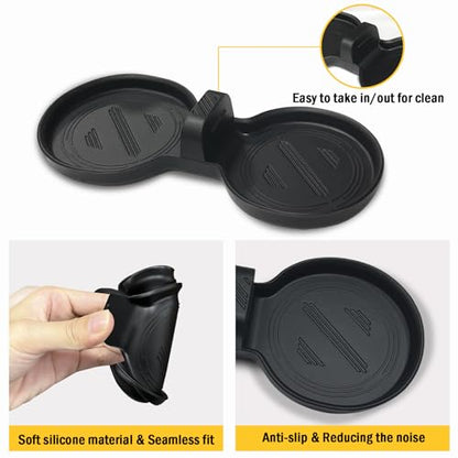 for Tesla Model 3 Y S X Cup Coasters - Model Y 2025 2026, Model 3 2024 2025 2026, Model S/X 2022-2025 Non-Slip Cup Holder Insert Mat Silicone Coasters Interior Accessories for Model 3/Y/S/X - size: Model 3/Y/S/X