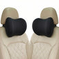EMuna 2-Pack 100% Memory Foam Car Neck Pillow, Ergonomic Headrest Support with Adjustable Strap, Breathable Removable Washable Cover, 4.7 Inch Thick for Long Drives & Road Trip