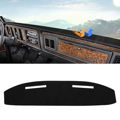 Autorder Dashboard Cover Mat for 1973-1977 1978 1979 Ford F100/F150/F250/F350/Bronco Pickup Truck Accessories Dash Cover Upgrade Velvet Dash Mat Sunshade Glare UV Rays Protector - size: 1973-1979 F100 150 250 350