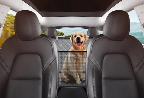 GXT Dog Back Seat Cover Protector for Cars SUV and Trucks with Mesh Window, Scratchproof Nonslip and Waterproof Material - color: Grey, style: Seat Cover Only