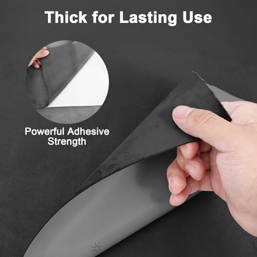 Premium Black Suede Fabric Wrap - 17x70 inch Suede Wrap for Car Interior - Self-Adhesive Microfiber and Synthetic Leather, Stretchable Interior Film for Car and Home Decor