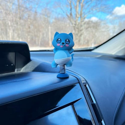 Dancing Cat Dashboard Dancer – Cute and Hilarious Bobblehead Cat in Tighty Whities with Tongue Out – Funny Car Dashboard Toy – Soft Plastic with Adhesive Pad for Cat Lovers - style: Cat Dancer
