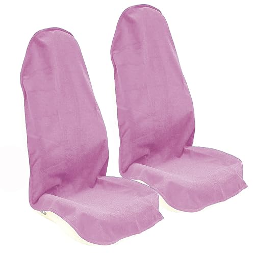 Car Seat Cover Protector Front Seats,for Gym Workout,Running,Swimming,Beach and Hiking,Waterproof Sweat Towel Bucket Seat Covers for Cars SUV Trucks (Pink, 2Pcs) - color: Pink, size: 2Pcs Front Seat Towel