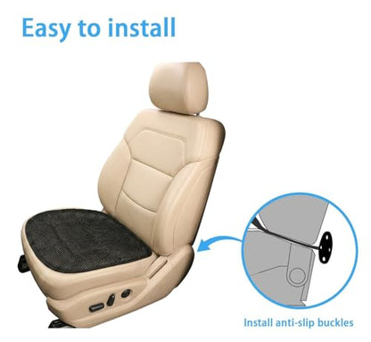 acdiac Summer Cool 3D Air Mesh Breathable Vented Car Seat Cushion Pad,Universal Auto Back Cooling Ventilated Seat Cover for Car SUV Truck Van Pickup for Driving Seat(Black, 1 Pack seat pad) - size: 1 pack seat pad