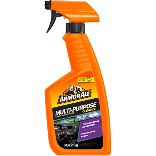 Armor All Multi-Purpose Car Cleaner Spray with Odor Elimination Technology, 16 fl oz Spray Bottle, New Car Scent, Multipurpose Interior Cleaner - size: 16 Fl Oz (Pack of 1)