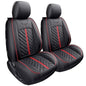 Tacoma Seat Covers Compatible with Toyota Tacoma 2005-2023 2024 2025 2026 Access Crew Double Cab Truck TRD Pro Trail Edition Limited SR5 Offroad Car Cushions (2 PCS Front/Black-Red) - color: 2 PCS Front/Black-Red