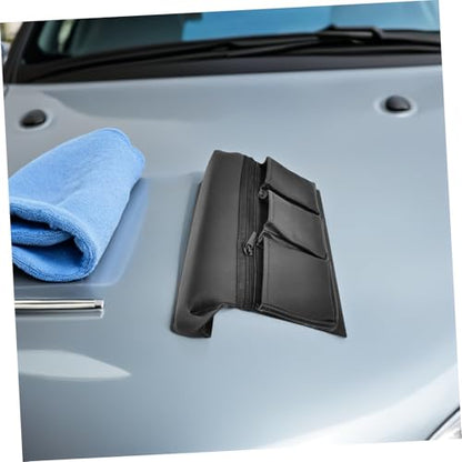 Luxshiny Car Armrest Organizer Multi Functional Door Storage Support Luxurious Cushion for Car Interior Convenient Phone Key Holder Easy to Clean Design