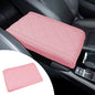 Hovom Car Center Console Armrest Pillow, 12.6"×7.87"×1.97" Leather Arm Rest Cover for Cars, Soft Comfortable Auto Armrest Cushion Pad, Vehicle Middle Console Cover, Car Accessories (Pink) - color: Pink