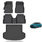 KELCSEECS® Floor Mats & Cargo Liner Custom for 2020-2025 Nissan Versa All Weather Protection TPE Floor Liners Front& Rear Row Full Set Nissan Versa Accessories Black - style: 39) For 2020-2025 Versa Full Set