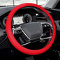 Car Steering Wheel Cover, Silicone Car Steering Wheel Protective Cover, 33-40 CM Anti-Slip Soft Comfortable Steering Wheel Cover for Women Men, Universal Accessories Fit Most Vehicles (Red) - color: Red