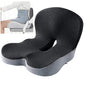 Back and Seat Cushion, Car Seat Cushion, Soothe+ Cushion, Memory Foam L-Shaped Integrated Seat Cushions Lumbar & Lower Back Support for Office Chair, Car (A-Black Grey) - color: A-black Grey