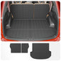 Cargo Liner Compatible with 2021-2023 Hyundai Santa Fe 5 Seats Trunk Liner Cargo Mat TPE All Weather Back Seat Cover Protector 2022 Santa Fe Accessories (Trunk Mat+Backrest Mats) - style: For Hyundai Santa Fe | 2021-2023