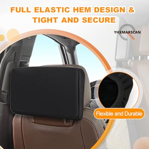 2 Pack Neoprene Protective Padded Cover for Rear Seat Screen for 2021–2025 2026 Cadillac Escalade/GMC Yukon/Chevy Tahoe/Suburban Rear Seat Screen Protectors 1.5mm Neoprene Dust& Impact Shield