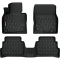 Floor Mats Compatible with Mazda CX-5 2017-2025, All Weather TPE Floor Liners, Custom Fit Car mats, 1st & 2nd Row, Black
