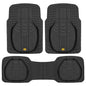 Cat Car Floor Mats for Trucks, Cars - Reservoir Deep Dish All-Weather Car Mats, Waterproof Automotive Floor Liners for Cars Trucks SUV, Universal Car Accessories, Black - style: Deep Dish Reservoir