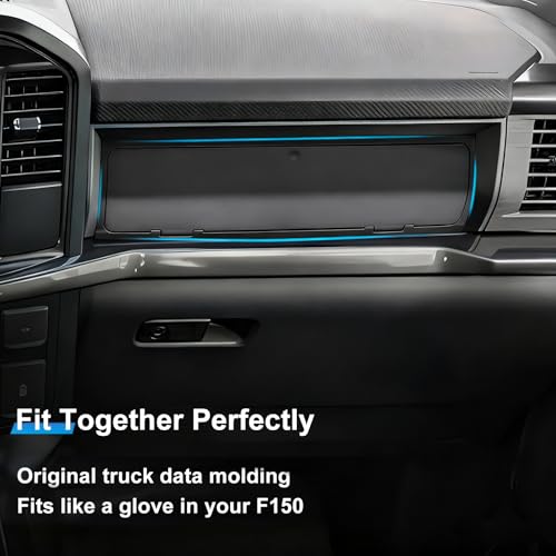 Glove Box Organizer Compatible with 2022-2026 Ford F150 STX XL/2023-2025 Lightning Pro/2025 Lightning XLT Passenger Side Hidden Insert Accessories Glove Storage Compartment Organizer Tray - size: 22-26 F150