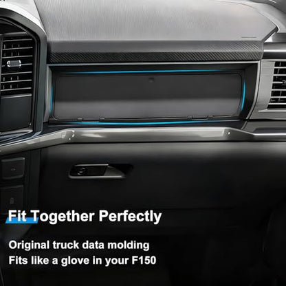 Glove Box Organizer Compatible with 2022-2026 Ford F150 STX XL/2023-2025 Lightning Pro/2025 Lightning XLT Passenger Side Hidden Insert Accessories Glove Storage Compartment Organizer Tray - size: 22-26 F150