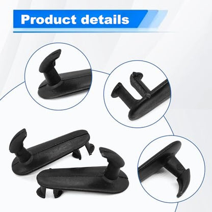 4Pcs Car Floor Mat Clips Floor Carpet Clips Fixing Hooks Compatible with Toyota Lexus Cargo Fastener, Cargo Mat Clip Accessories Black