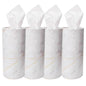 4 PCS Car Tissue Holder, Refillable Auto Cup Holder Napkin Tube Container with Facial Tissues, Portable Tissue Cylinder Box Paper Towel Organizer for Vehicle Office Home (White) - color: White