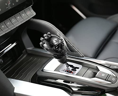 Car Shift Knob Skull Shifter Knobs Skeleton Handle Car Racing Gear Lever Stick Fit Most Manual Automatic Vehicles Trucks, Black - color: Black
