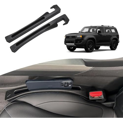 Car Seat Gap Filler for Toyota Land Cruiser LC 250 2024-2026 Gap Filler Organizer Stop Things from Dropping Customized Interior Accessories Black, 2 Pack