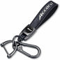 Genuine Leather Car Key Chain Compatible with Honda Accord Accessories Keyring Keychain Accessories Family Present(Black)