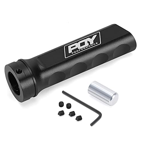 Aluminum Handbrake Cover Hand Brake Sleeve Handle Protector Universal Black - color: black