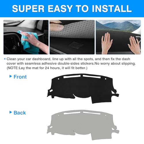 Autorder Dashboard Cover Mat for Nissan Maxima 2009-2015 Accessories Dash Cover Upgrade Flannel Dash Mat Sunshade Glare UV Rays Protector - size: 2009-2015 Nissan Maxima
