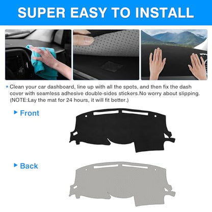 Autorder Dashboard Cover Mat for Nissan Maxima 2009-2015 Accessories Dash Cover Upgrade Flannel Dash Mat Sunshade Glare UV Rays Protector - size: 2009-2015 Nissan Maxima
