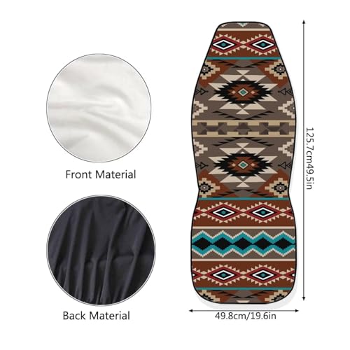 Dreaweet Geometric Aztec Car Seat Covers Front Seats Native American Tribal Car Accessories 2 Piece Washable & Universal Seat Covers for Cars SUV Sedan Trucks - color: Geometric Aztec