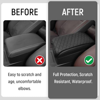 Center Console Armrest Cover Compatible with Toyota 2012-2017 Camry Accessories Leather Material Center Console Liner Protection - color: for Toyota 2012-2017 Camry