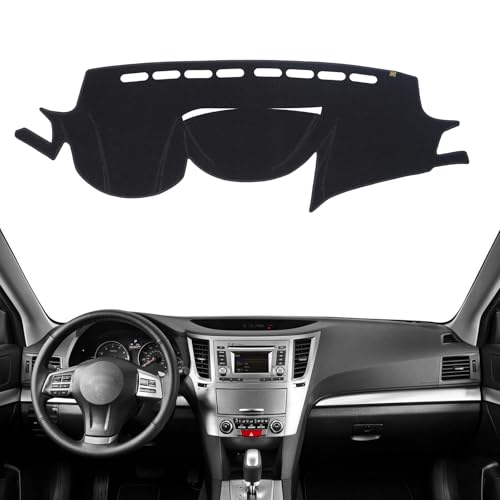 Dashboard Cover Dash Mat Fit for 2014-2010 Su-baru Legacy Outback (for B14 Body Code),Car Dash Board Mat Anti-Glare Carpet,Non-Slip Pad Sunshield Protector (Black) - color: Black, size: Fit 10-14 Outback - (Black)