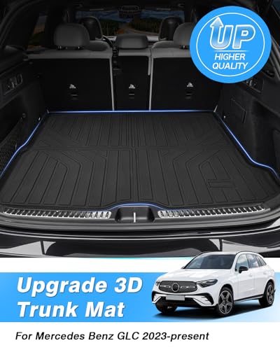 Powerty Trunk Mat Compatible for Mercedes-Benz GLC 2023 2024 2025 2026 Accessories Cargo Mat All Weather Cargo Liner Rear Trunk Mat - size: Cargo Mat｜For｜23-26｜Mercedes-Benz GLC